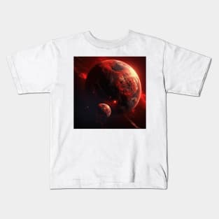 Red planet Kids T-Shirt